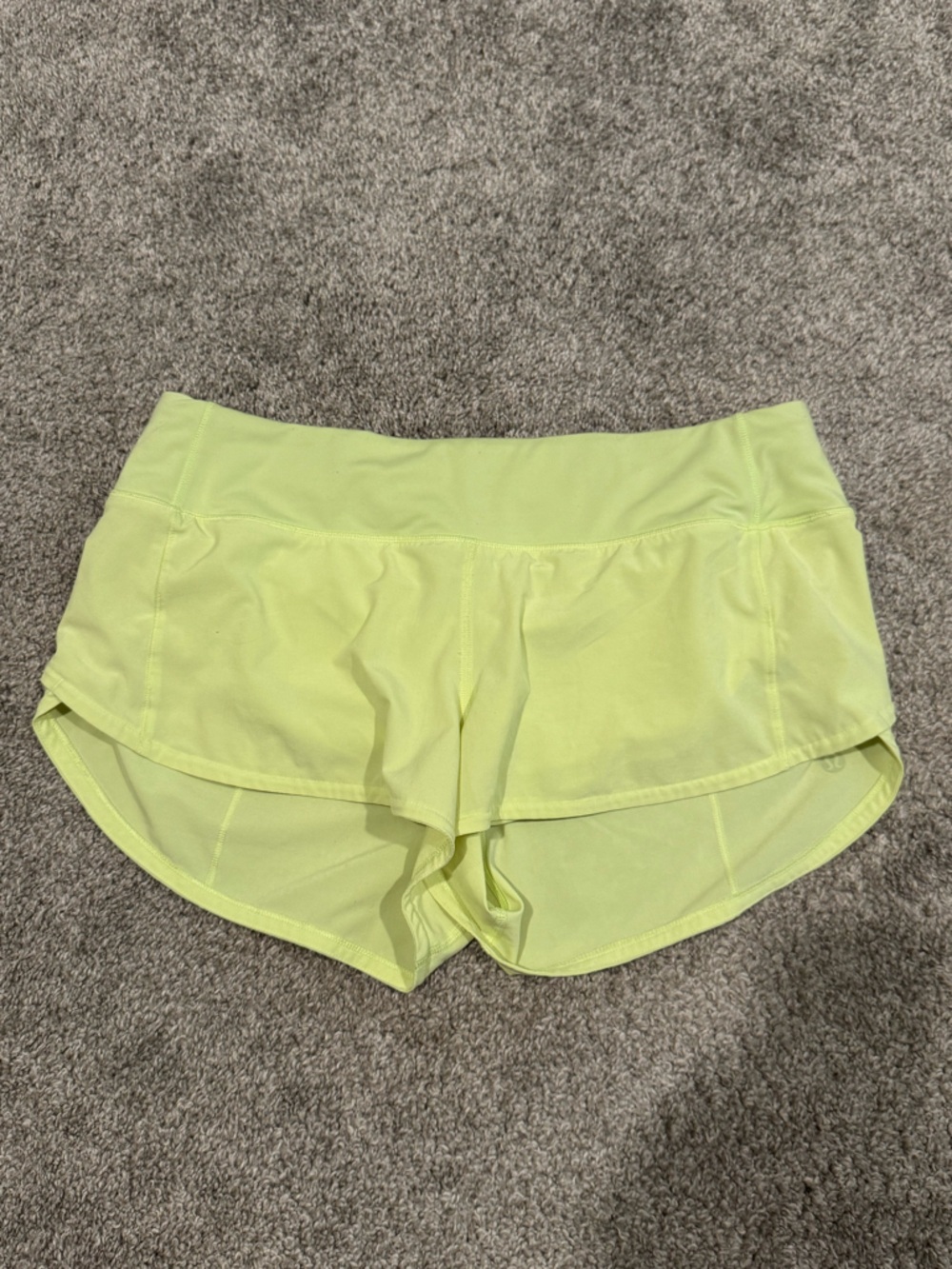 Lululemon | Neon Yellow Speed Up Shorts